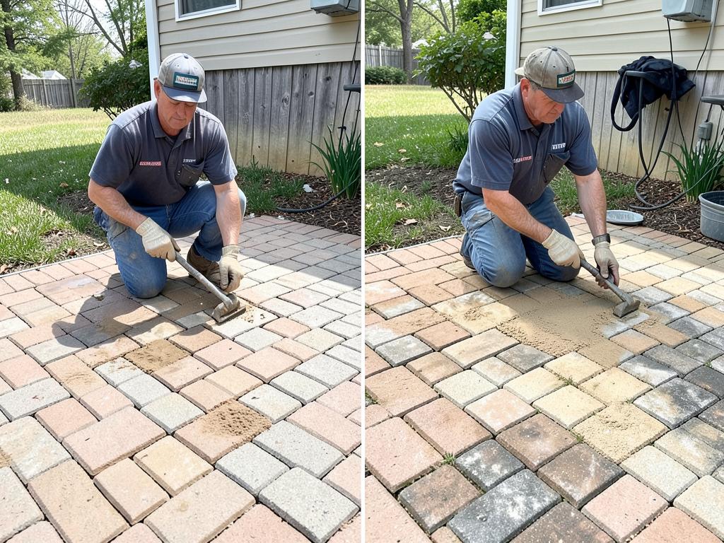 Paver Repair & Restoration project by ForgeStone Hardscapes near Dayton, Ohio